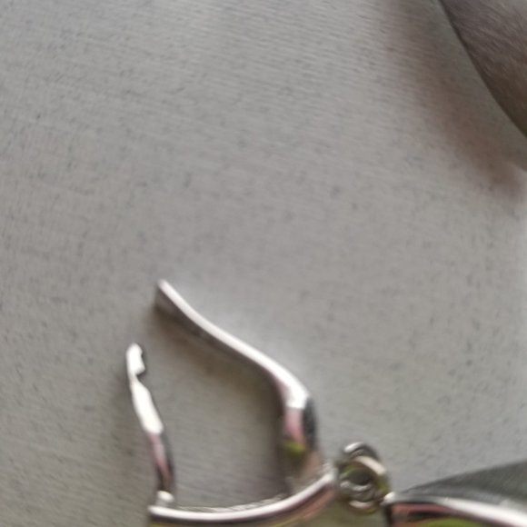 925 Sterling Silver Non Tarnish Large Teardrop Inverted Pear Pearl Earrings - Picture 6 of 10